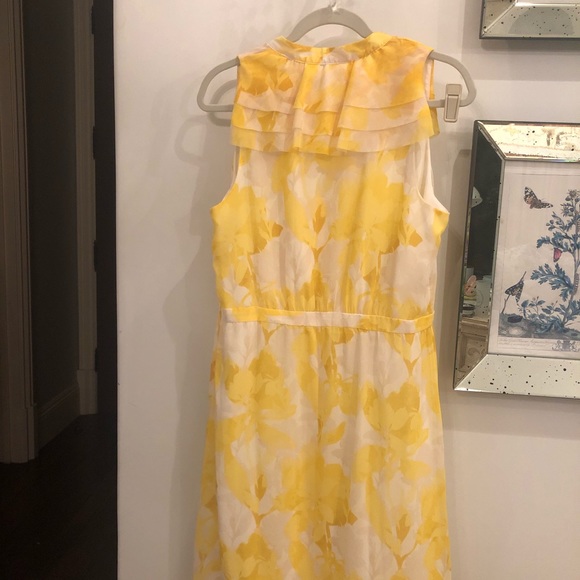 Banana Republic Yellow Floral Ruffle Dress - Picture 6 of 8